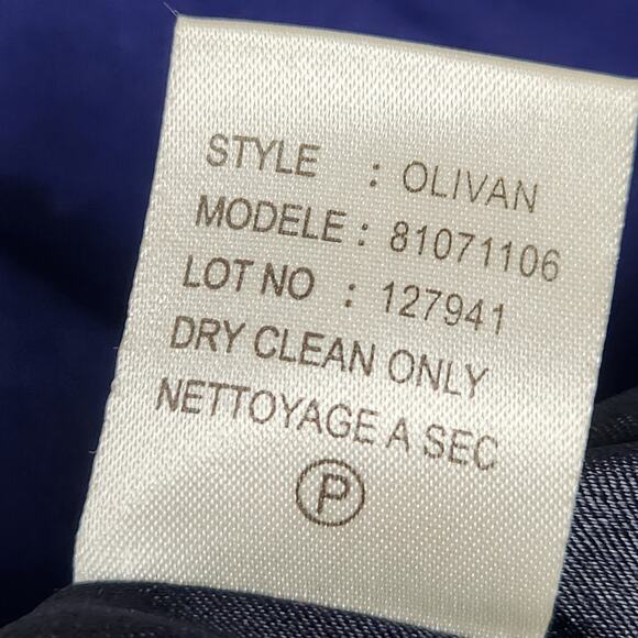 THEORY Coat Womens Size P US Size 0 Blue Shawl Collar Button Up 100% Virgin Wool - Picture 16 of 16